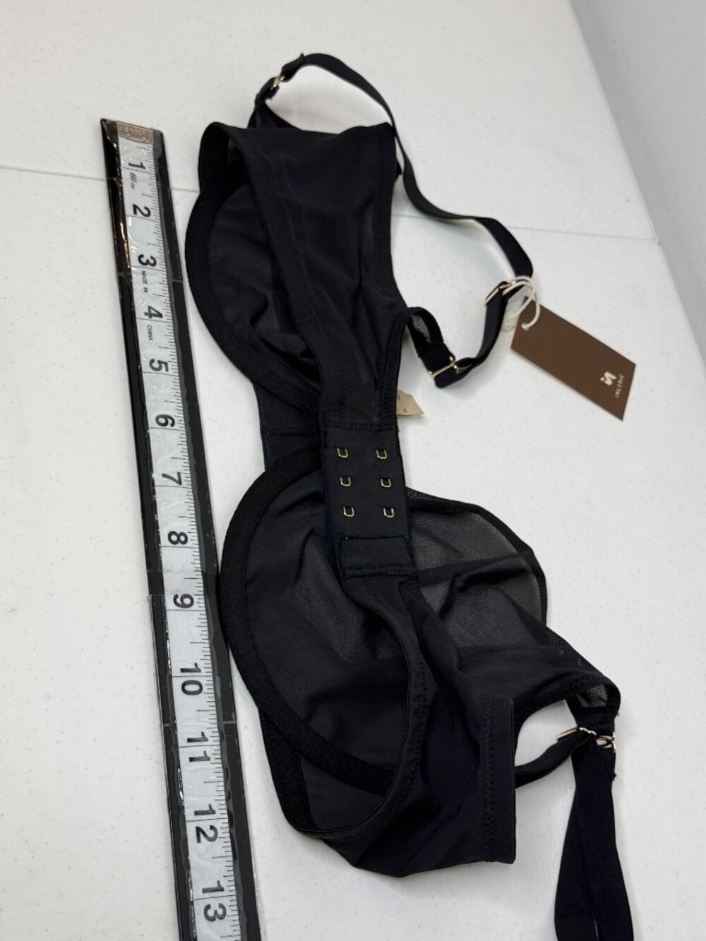 Inlyric 36DD Black Sheer Mesh Unlined Underwire Bra - Picture 8 of 8
